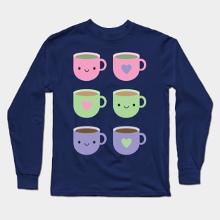 Time For Tea - Kawaii Cup of Tea Long Sleeve T-Shirt